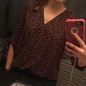 Stitch Fix 3/4 Sleeve High Low Blouse